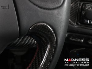 Alfa Romeo 4C Steering Wheel Trim - Carbon Fiber - Lower Trim Piece 